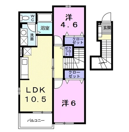 カーサエスタ参番館の物件間取画像